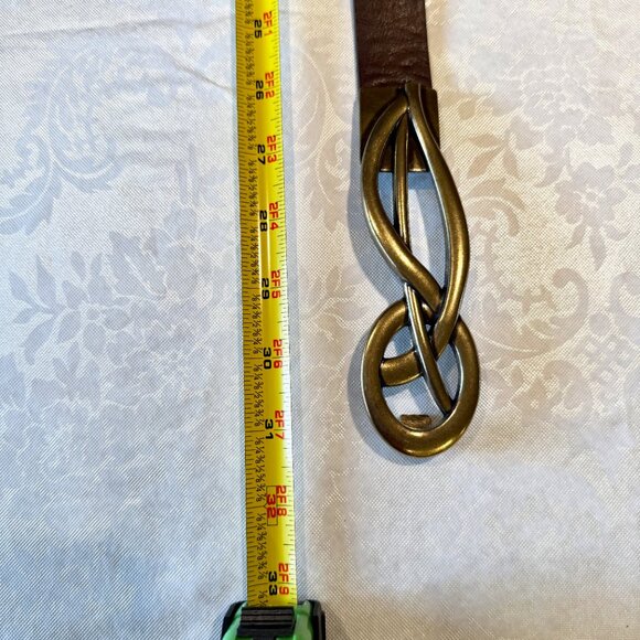 Chico’s Women’s Belt – Brown w/ Antique Gold Musical Note Clasp – RM#77984 - Picture 6 of 12